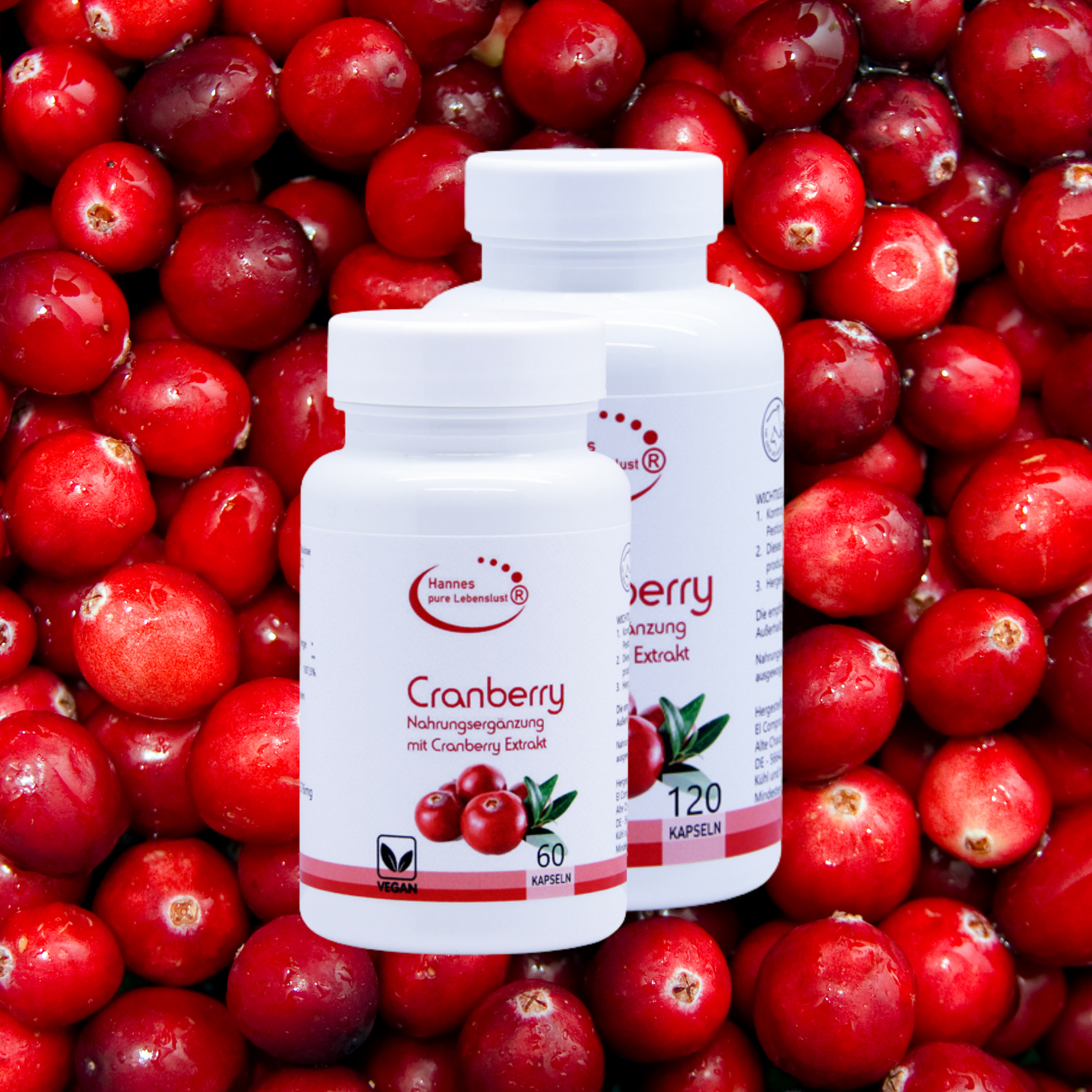 Nutricost Cranberry Extrakt Kapseln (25.000 Mg), 120 Stück, Mit Vitamin C & E, Vegetarisch